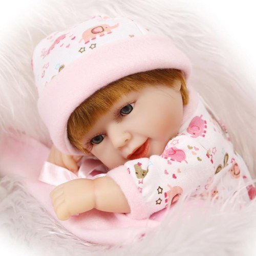 10in Reborn Baby Rebirth Doll هدية للأطفال حقيبة وردية لجميع الفتيات من جل السيليكا