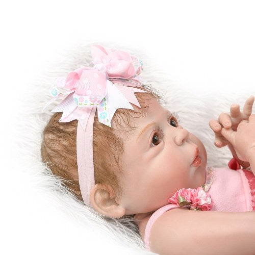 22in Reborn Baby Rebirth Doll Kids Gift All Silica Gel Girl