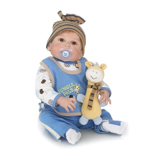 22in Reborn Baby Rebirth Doll Kids Gift All Silica Gel Boy