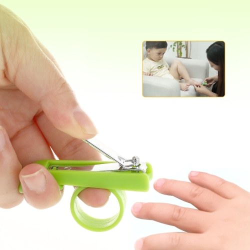 Safety Baby Nail Clipper Easy Grip Toenail Fingernail Cutter For Newborn Infant Green