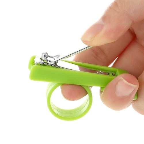 Safety Baby Nail Clipper Easy Grip Toenail Fingernail Cutter For Newborn Infant Green