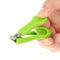 3Pcs Safety Baby Nail Clipper + Rounded Scissors + Trimmer Set Stainless Steel Toenail Fingernail Cutter For Newborn Infant Green