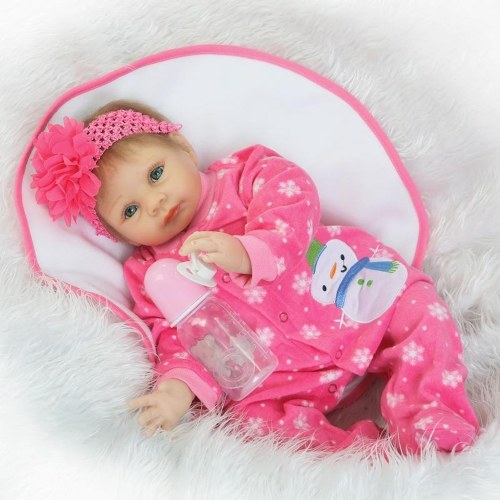 21in Reborn Doll Rebirth Baby Kids Gift Cloth Material Body