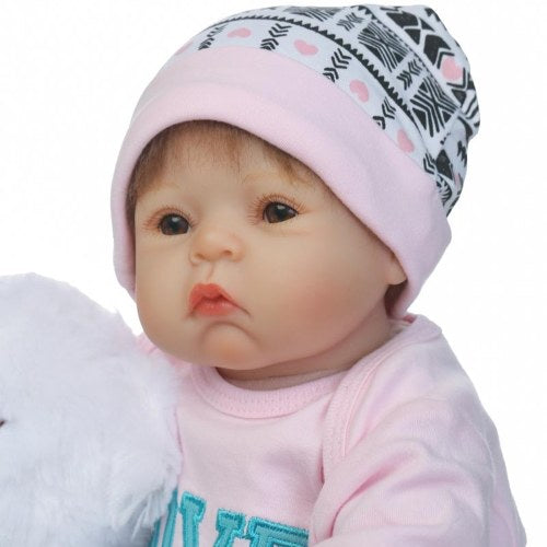 22in Reborn Baby Rebirth Doll Kids Gift Cloth Material Body