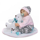 22in Reborn Baby Rebirth Doll Kids Gift Cloth Material Body