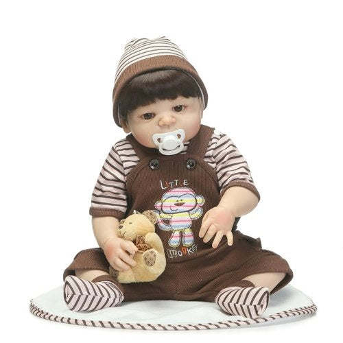 22in Reborn Baby Rebirth Doll Kids Gift All-Silica Gel Boy