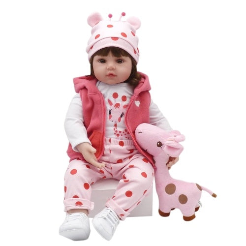 23in Reborn Baby Rebirth Doll Kids Gift Cloth Material Body