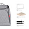 Baby Diaper Bag Large Capacity Fashion Mummy Nappy Bag Nursing Bag Travel Backpack for Baby Care Grey