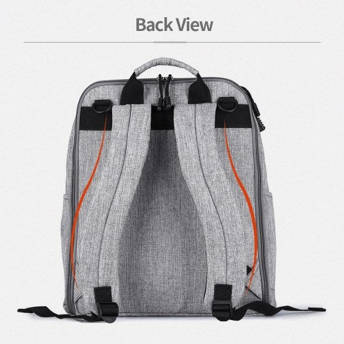 Baby Diaper Bag Large Capacity Fashion Mummy Nappy Bag Nursing Bag Travel Backpack for Baby Care Grey