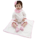 22in Reborn Baby Rebirth Doll Kids Gift Cloth Material Body