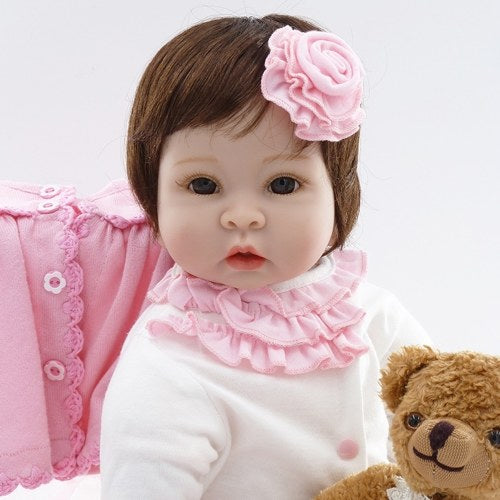 22in Reborn Baby Rebirth Doll Kids Gift Cloth Material Body