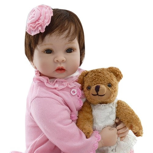 22in Reborn Baby Rebirth Doll Kids Gift Cloth Material Body