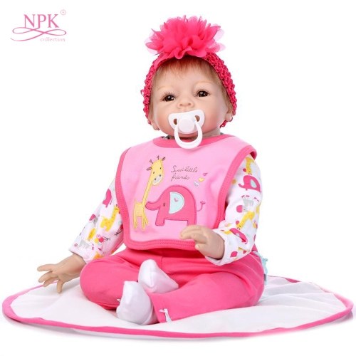 22in Reborn Baby Rebirth Doll Kids Gift Cloth Material Body