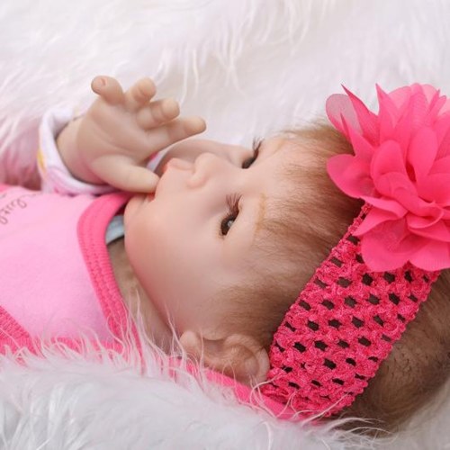 22in Reborn Baby Rebirth Doll هدية للأطفال من مادة القماش