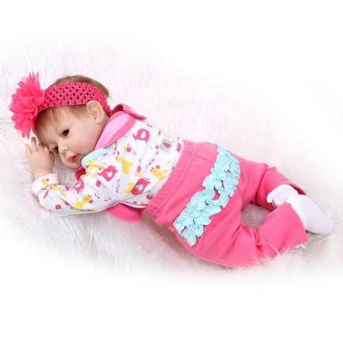 22in Reborn Baby Rebirth Doll Kids Gift Cloth Material Body