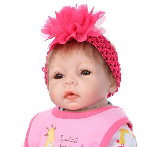 22in Reborn Baby Rebirth Doll هدية للأطفال من مادة القماش