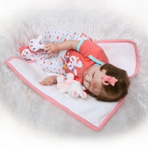 22in Reborn Baby Rebirth Doll Kids Gift Cloth Material Body