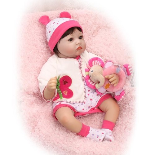 22in Reborn Baby Rebirth Doll Kids Gift Cloth Material Body