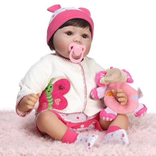 22in Reborn Baby Rebirth Doll Kids Gift Cloth Material Body