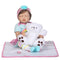 22in Reborn Baby Rebirth Doll Kids Gift Cloth Material Body