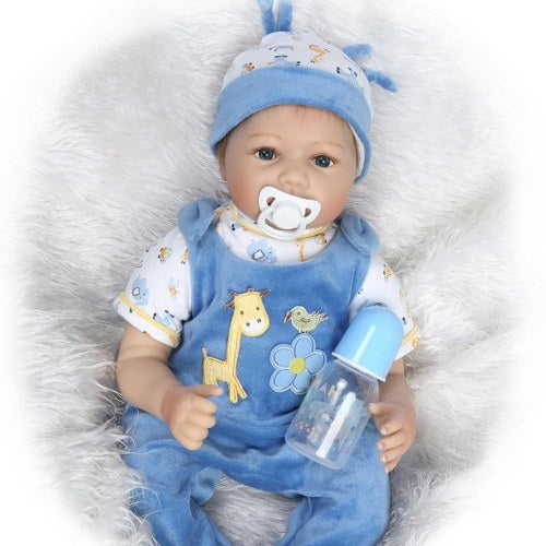 22in Reborn Baby Rebirth Doll Kids Gift Cloth Material Body