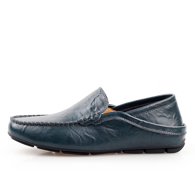 MUMANSEN Leather Shoes - Dark Blue