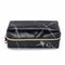 Marble Cosmetic Pouch Bag - Black