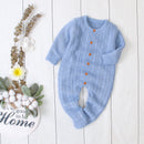 Matoen Knitted Romper Sweater - Blue