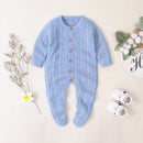 Matoen Knitted Romper Sweater - Blue