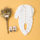 Matoen Knitted Romper Sweater - White