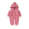 Matoen Hooded Romper Sweater - Pink