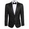 Men Casual Slim Fit Stylish Floral Jacket Blazer - Black