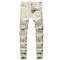 Men Fashionable Denim Skinny Jeans - Beige