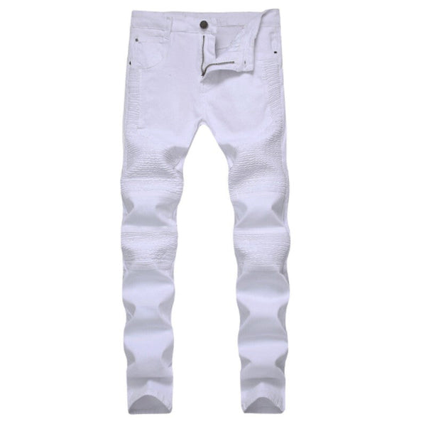 Men Fashionable Denim Skinny Jeans - White