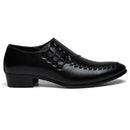 Men's Leather Oxford Shoes - Black