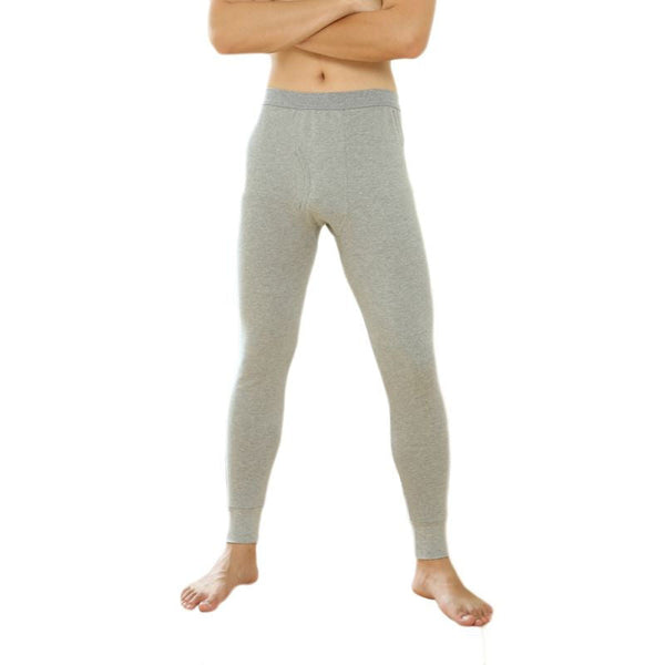 Men's Thermal Underwear Cotton Pants - Light Gray