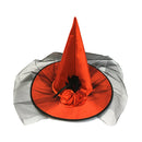 Mesh Witch Hat - Orange