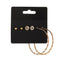 Metal Premium 3Pcs Ladies Earring - Gold