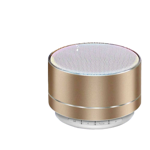 Metal Wireless High Quality Portable Speaker - Gold