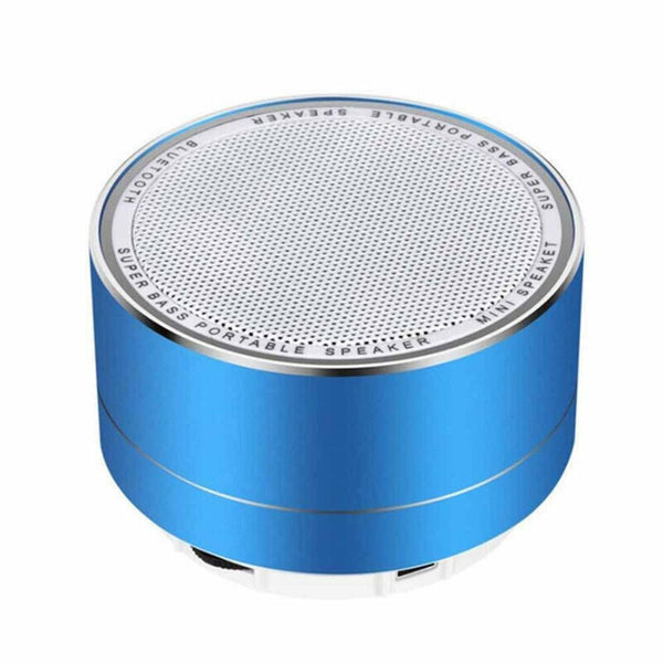 Metal Wireless High Quality Portable Speaker - Blue