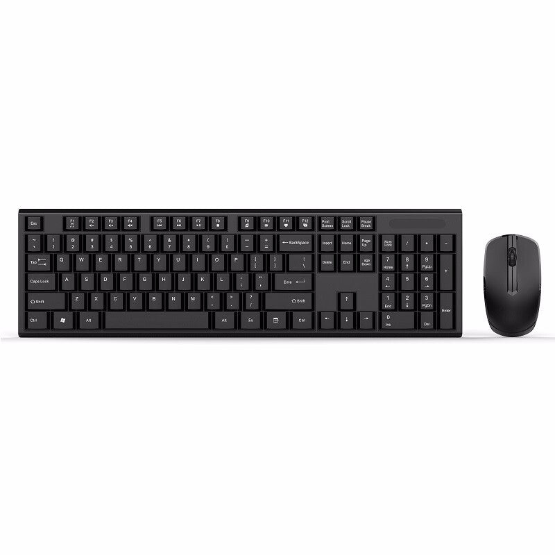 Metoo Premium Wireless Keyboard & Mouse Combo - Black