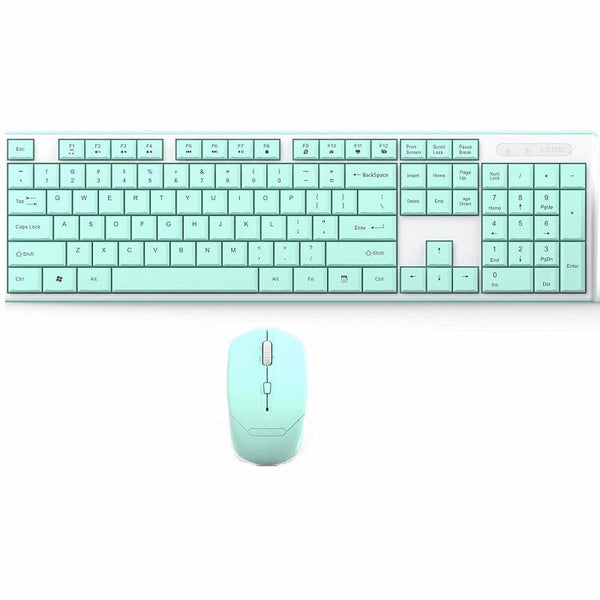 Metoo Premium Wireless Keyboard & Mouse Combo - Green