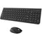 Metoo Premium Wireless Keyboard & Mouse Combo - Jet Black