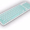 Metoo Premium Wireless Keyboard & Mouse Combo - Light Green