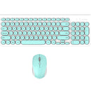 Metoo Premium Wireless Keyboard & Mouse Combo - Light Green