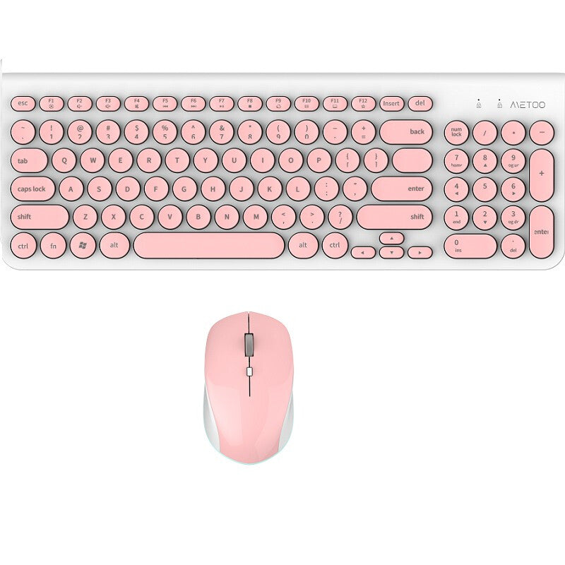 Metoo Premium Wireless Keyboard & Mouse Combo - Red