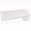 Metoo Premium Wireless Keyboard & Mouse Combo - White