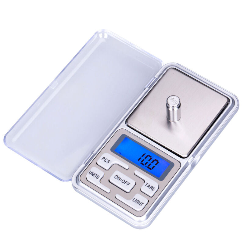 Mini 500g Electronic Pocket LCD Gram Scale - White