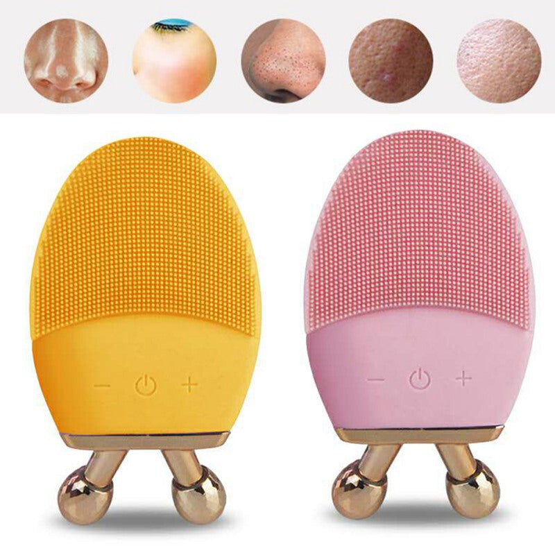 Mini Electric Exfoliating Brush - Yellow