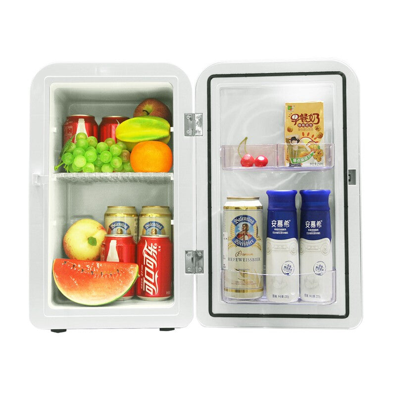 Mini Fridge Dual Function - Silver